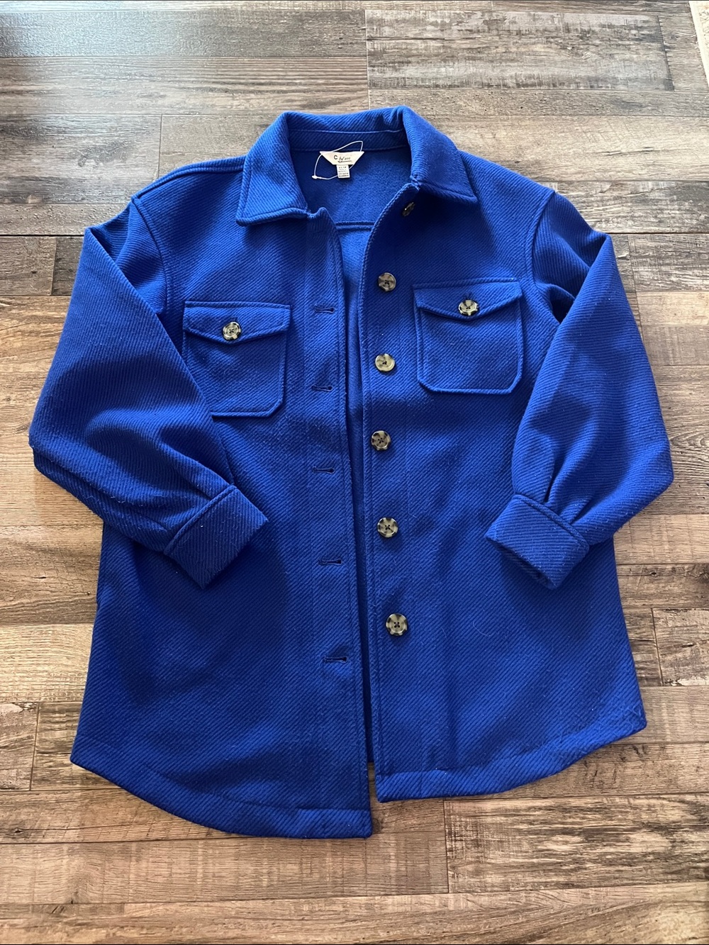 Thick Bright Blue Shacket